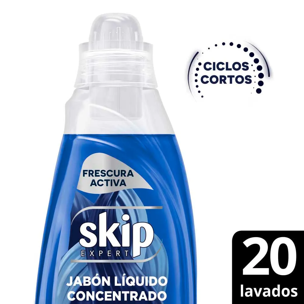 Skip Jab Liq Conc Frescura Activa lavados cortos BOT 800ml