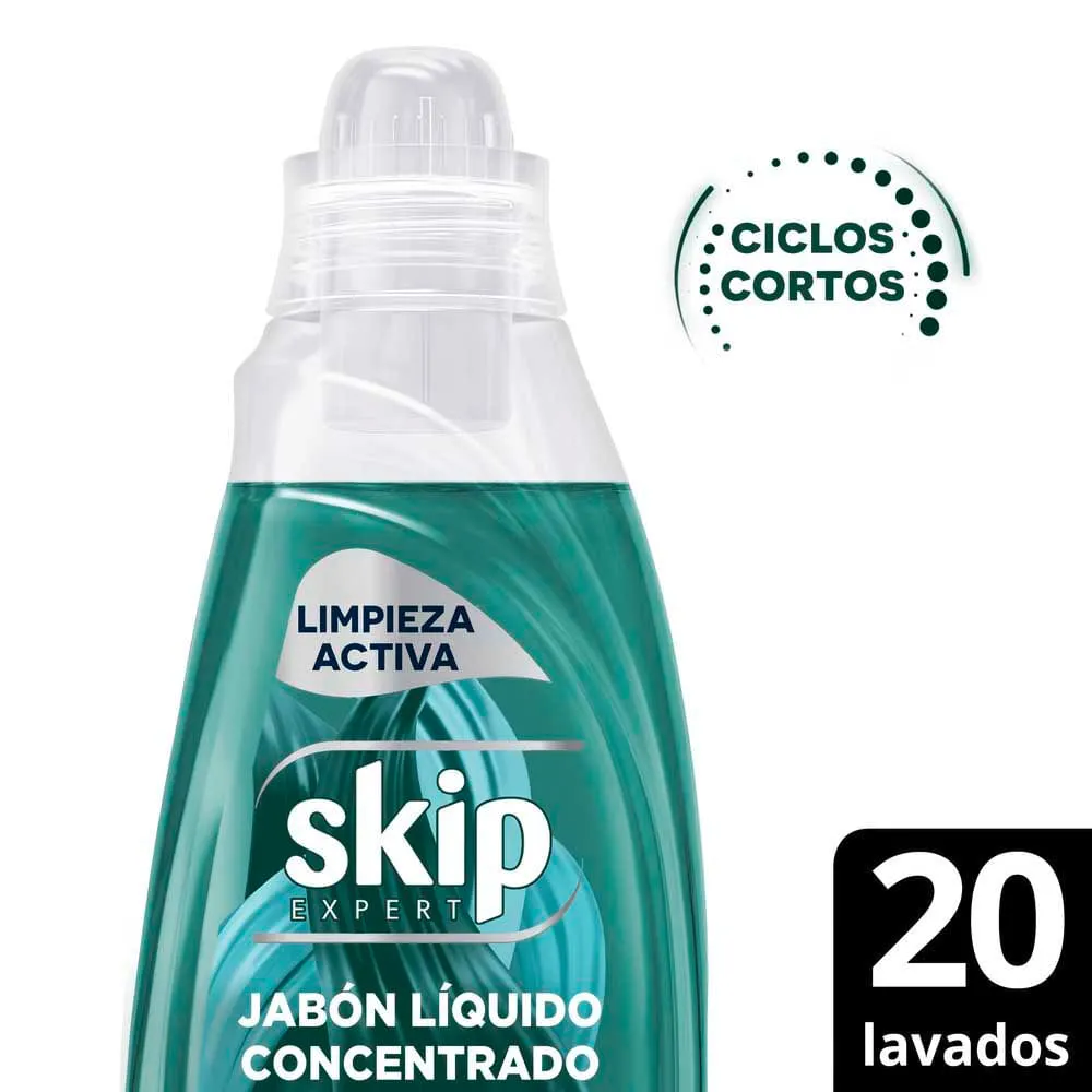 Skip Jab Liq Conc Limpieza Activa lavados cortos BOT 800ml